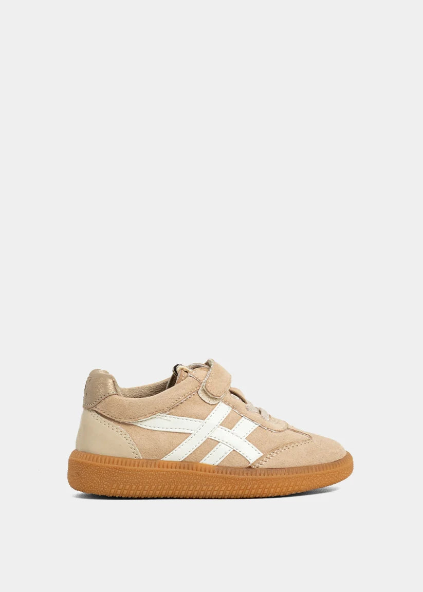 Sasha Mini (Kid's) Sneaker, Nude Suede