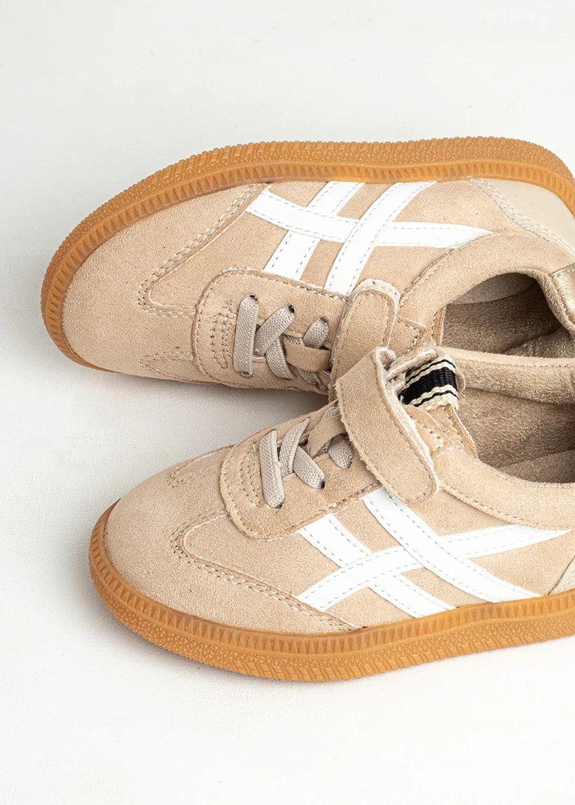 Sasha Mini (Kid's) Sneaker, Nude Suede
