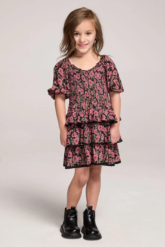 Girl's Daphne Mini Dress, Multi
