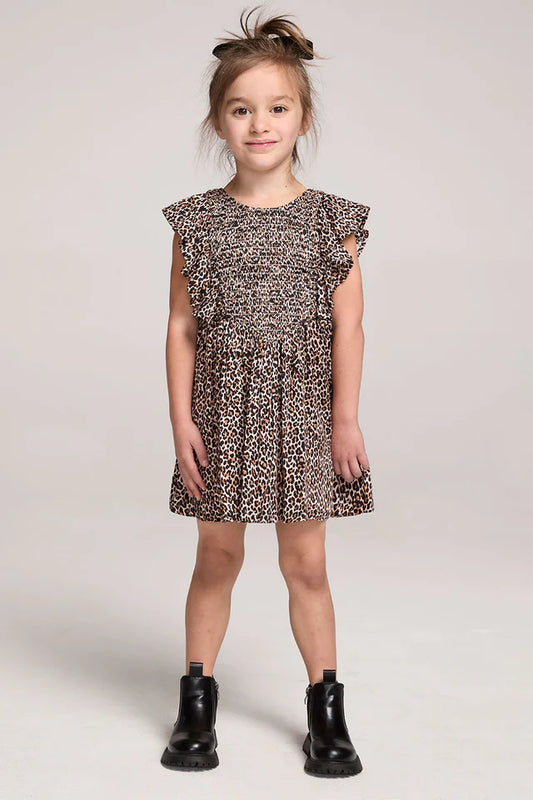 Girl's Mirabelle Mini Dress, Leopard