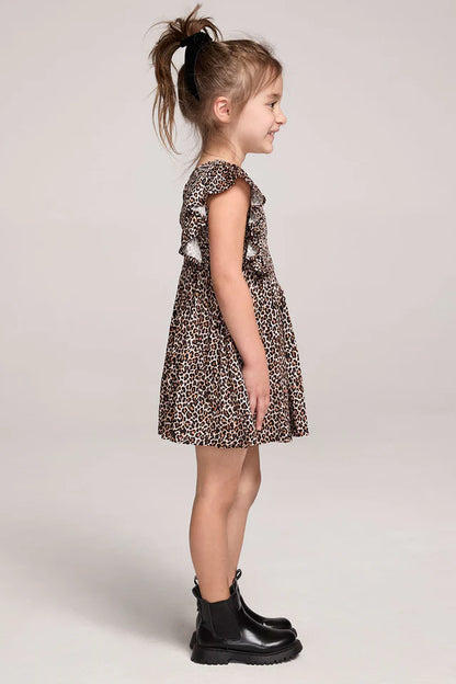 Girl's Mirabelle Mini Dress, Leopard