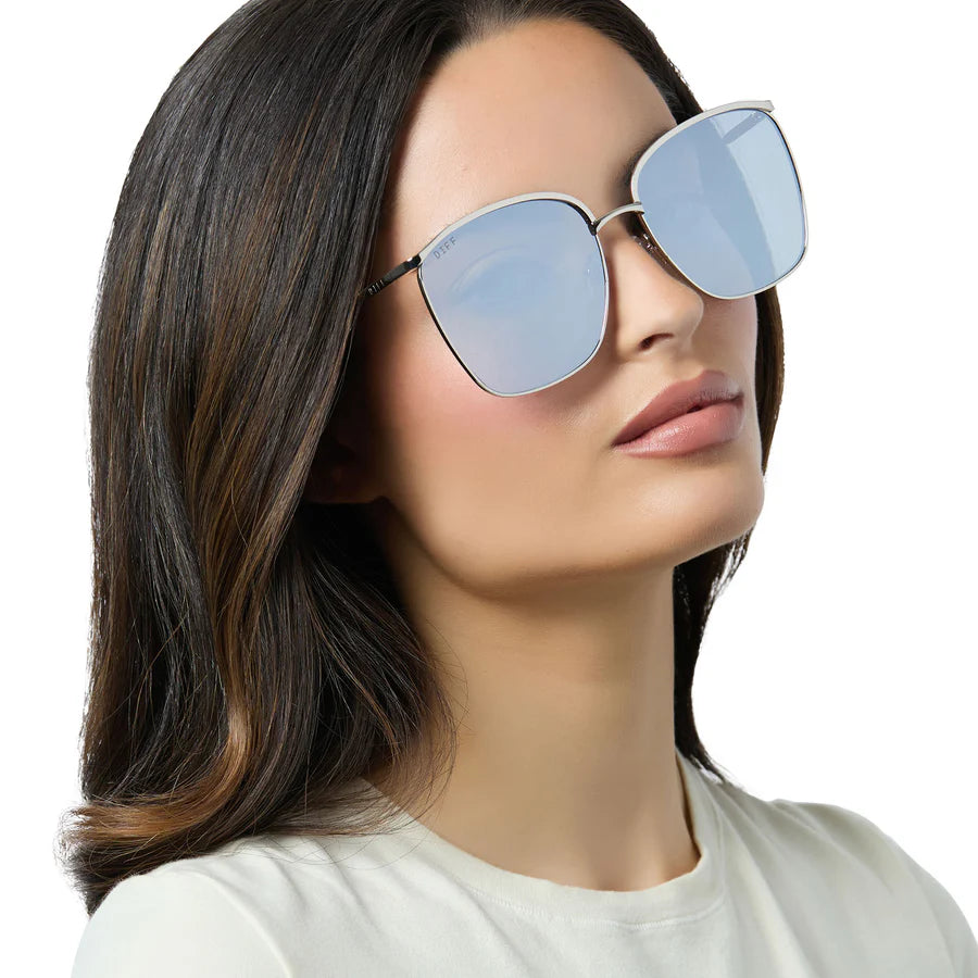Vittoria, Silver Mirror Sunglasses
