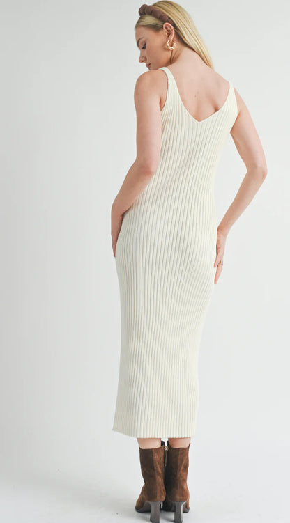 Gabi Sweater Top & Dress Set Natural