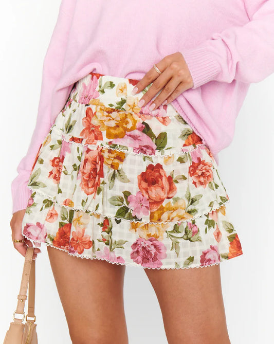 Nat Skort Ivory Hillside Floral