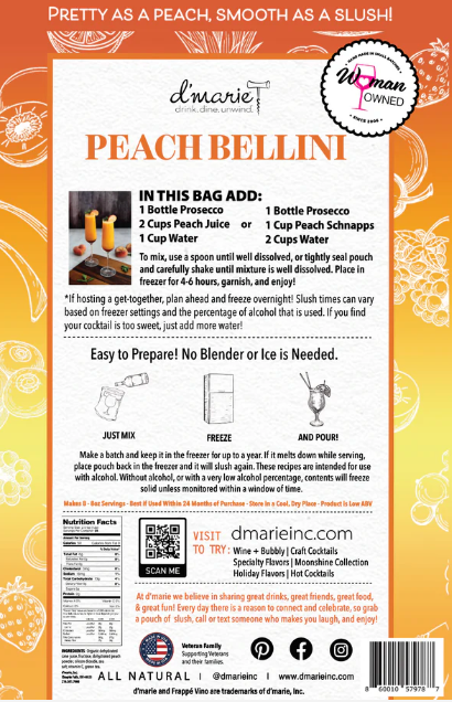 Slushie Drink Mix Peach Bellini