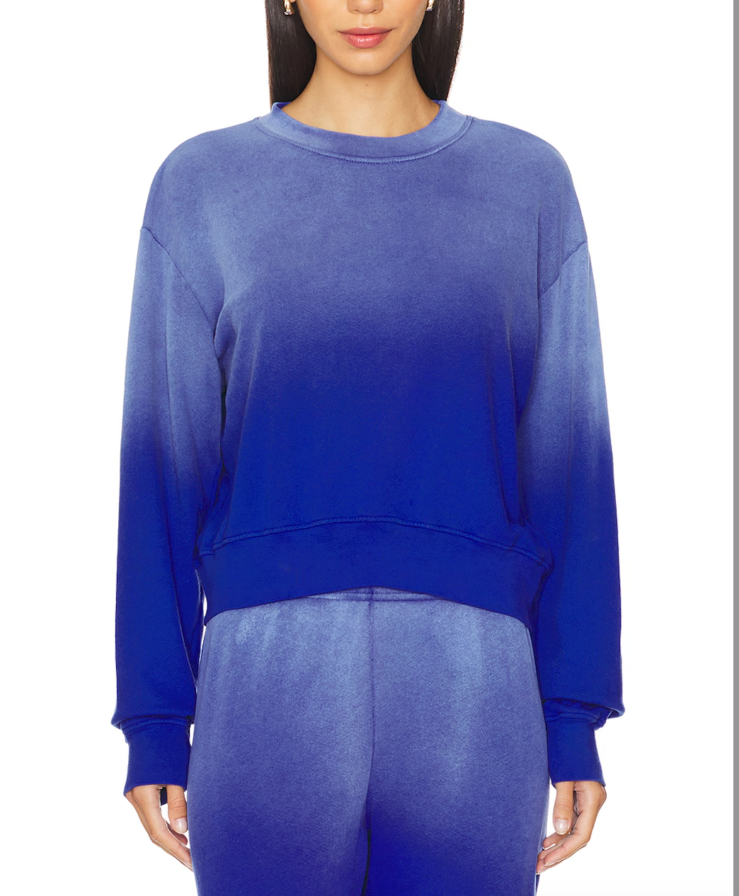 Exon Crewneck Pullover & Nate Pant Set Faded Blue