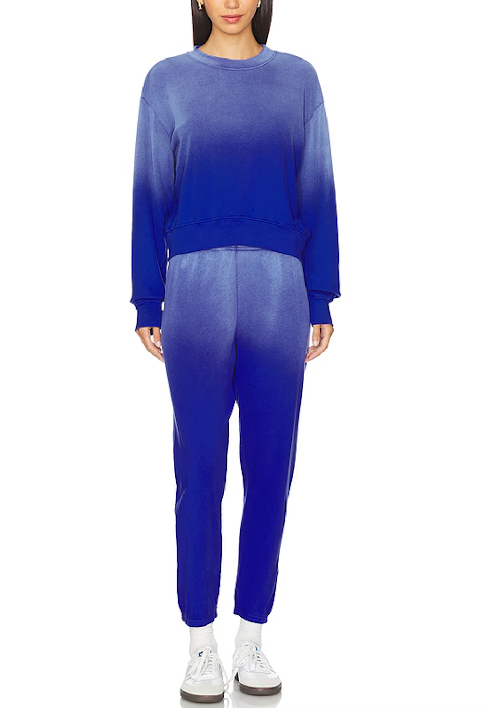 Exon Crewneck Pullover & Nate Pant Set Faded Blue