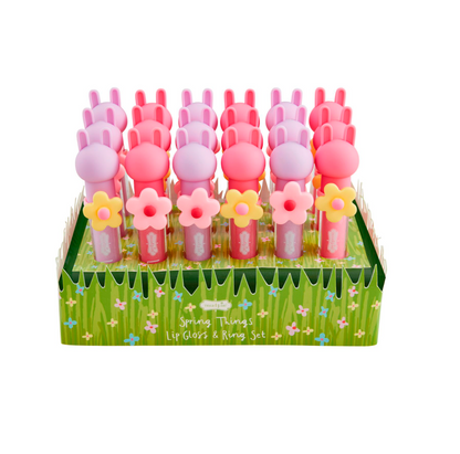 Bunny Lip Gloss & Ring Set