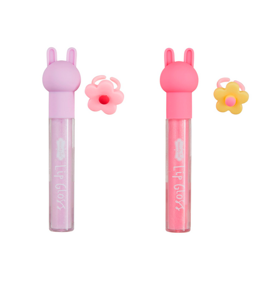 Bunny Lip Gloss & Ring Set