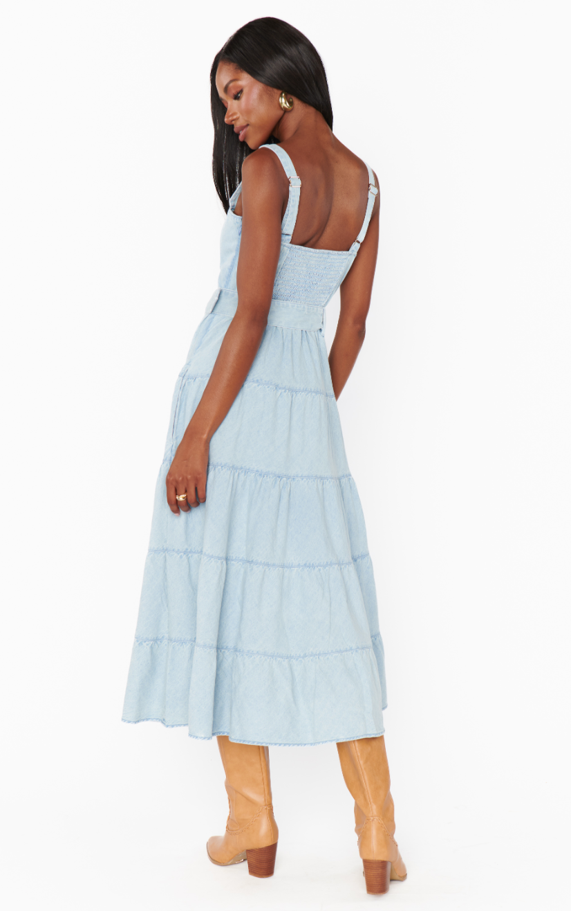 Lainey Midi Dress, Dew Drop