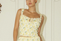 Lemon Tie Front Top