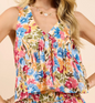 Nature's Palette V Neck Flowy Tank