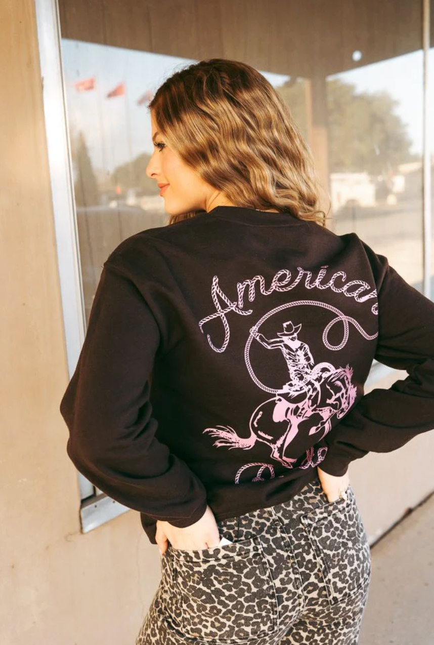 American Rodeo Brown Sweatshirt