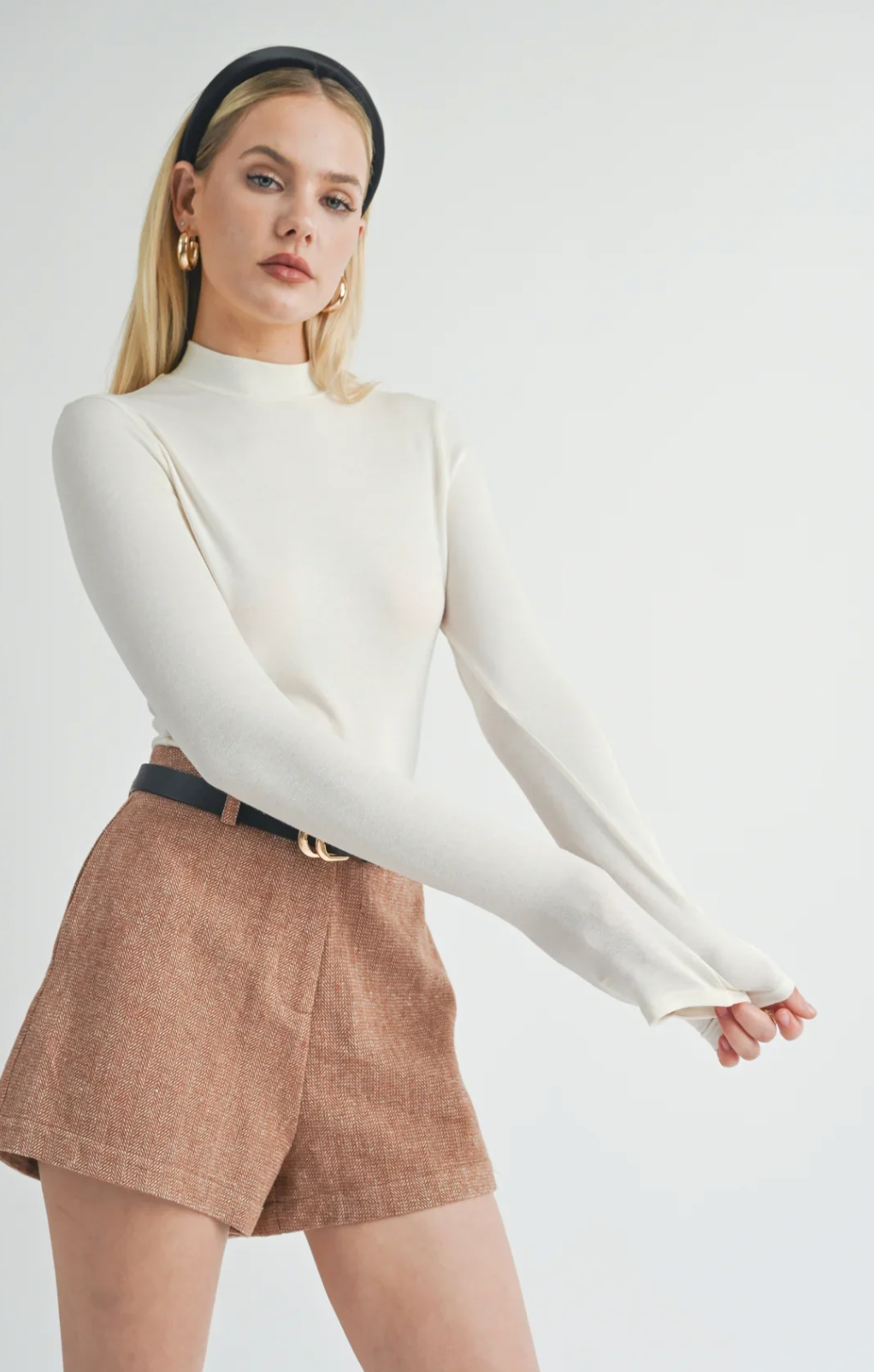Timeless Long Sleeve Mock Neck