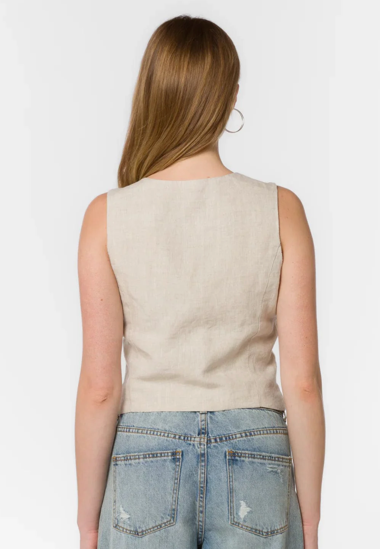Dellis Linen Vest Tank