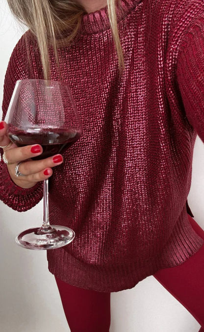Callie Sweater Merlot Shine