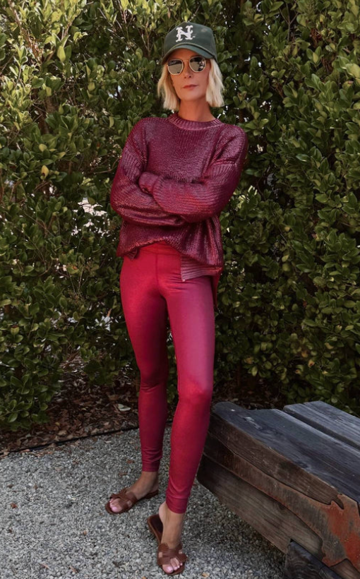 Piper Leggings Merlot Shine
