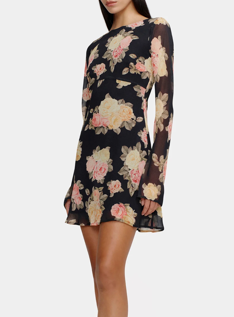 Martini Mini Dress, Vintage Roses