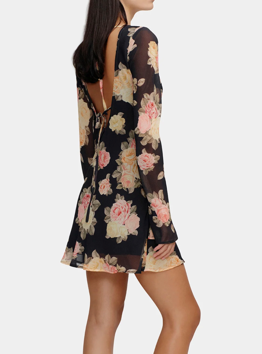 Martini Mini Dress, Vintage Roses