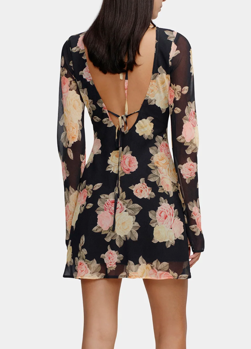 Martini Mini Dress, Vintage Roses