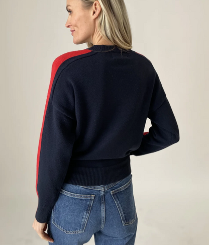 Lottie Sweater red/navy