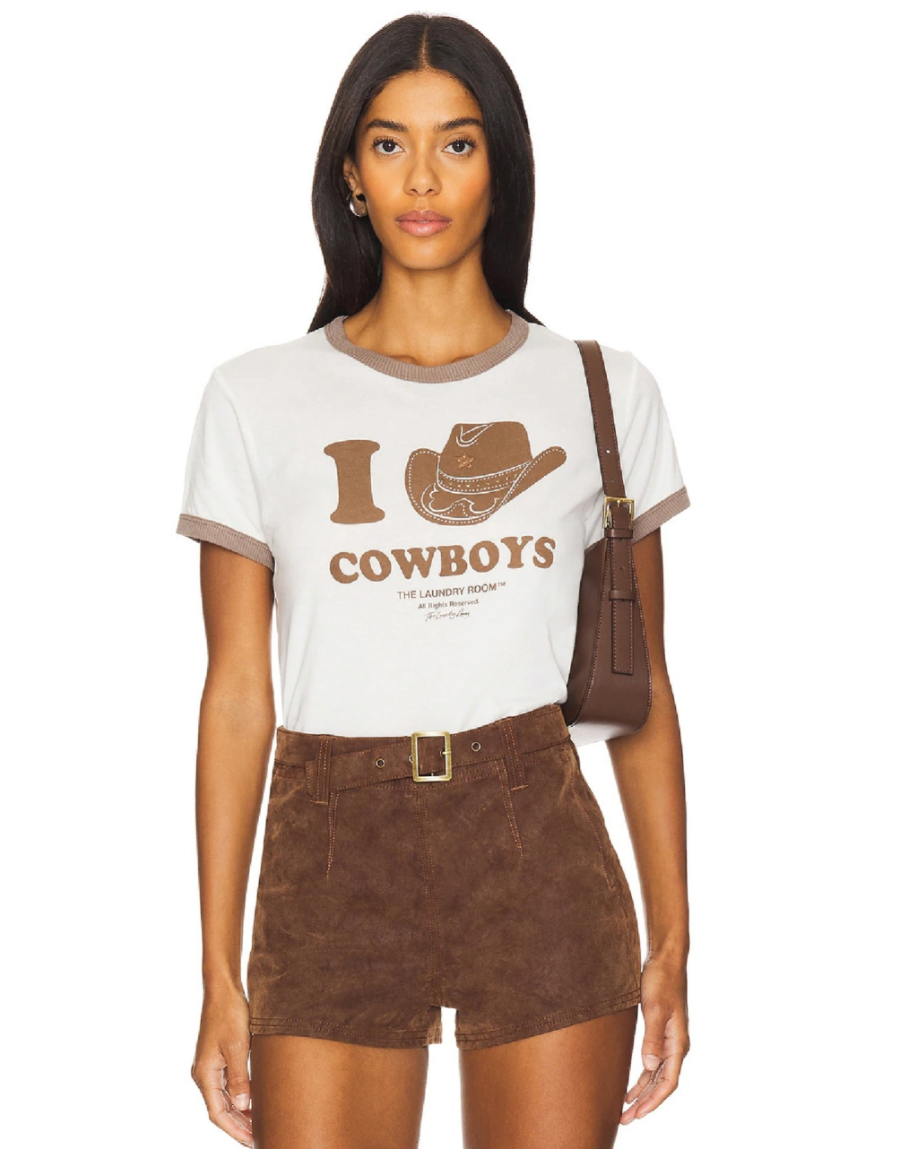 I Heart Cowboys - Perfect Ringer Tee