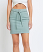 Peyton High Rise Mini Skirt w/ Tie