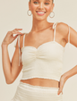 Tallulah Silky Smocked Tank