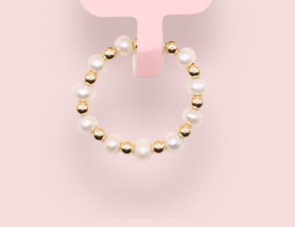 Coastal Pearl Ring Gold