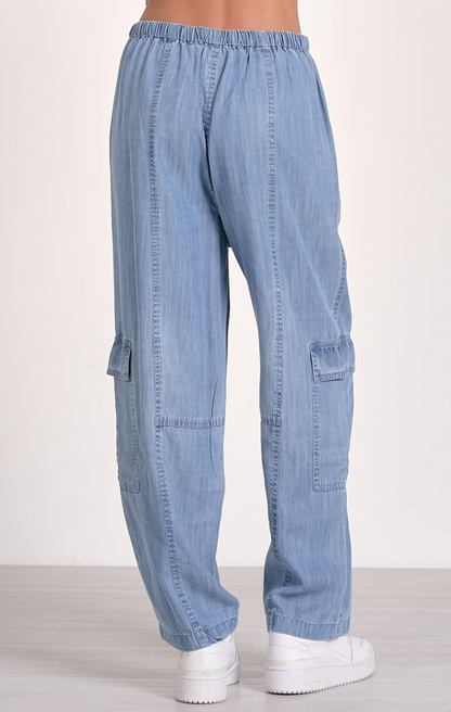 Denim Blue Cargo Pant