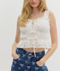 Eyelet Bows Tank