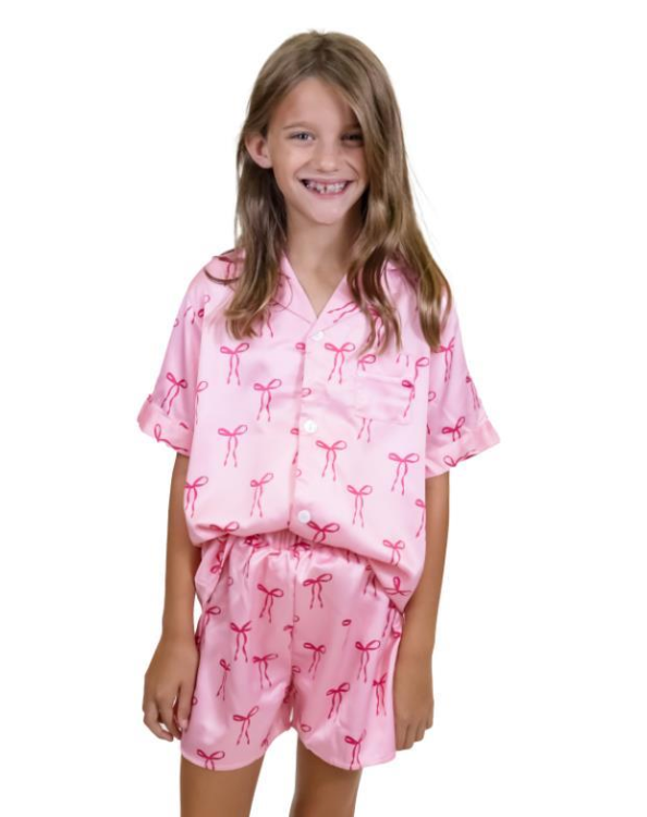 Kids Tied With A Bow PJ Set