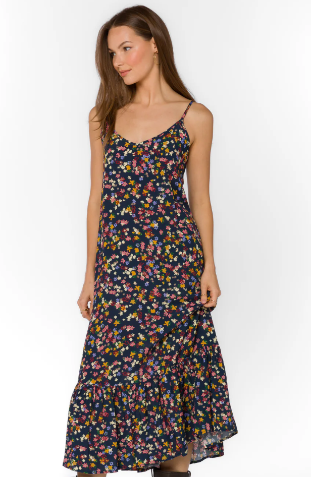 Adele Dress Multi Ditsy