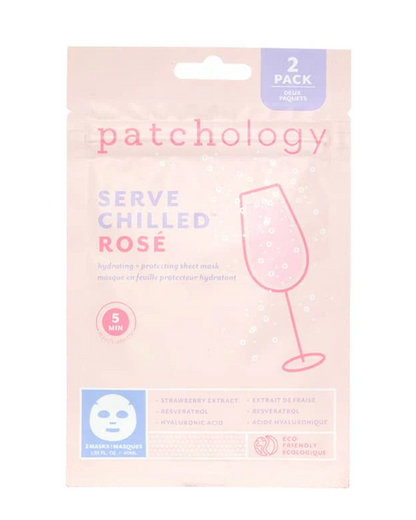Patchology Serve Chilled Rose Sheet Mask- 2 pack