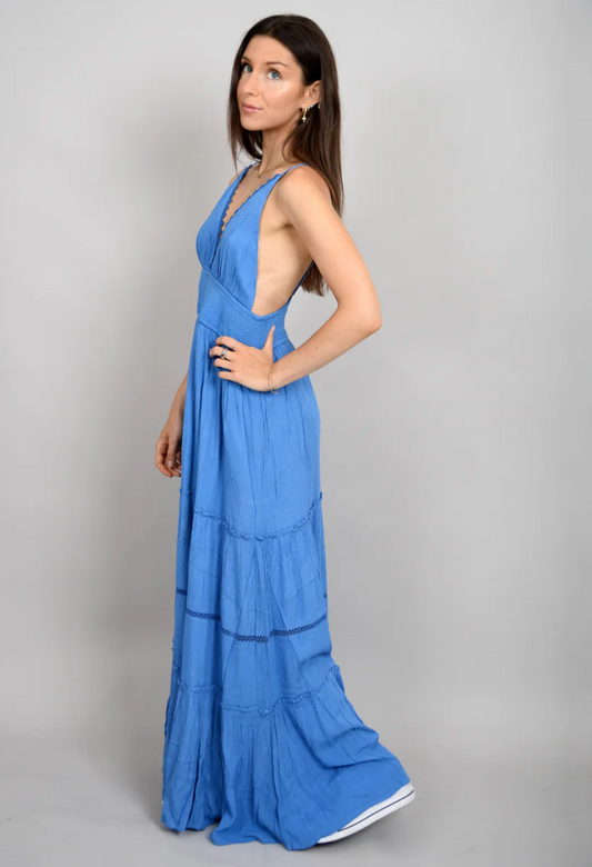 Martika Adjustable Straps Tier Dress