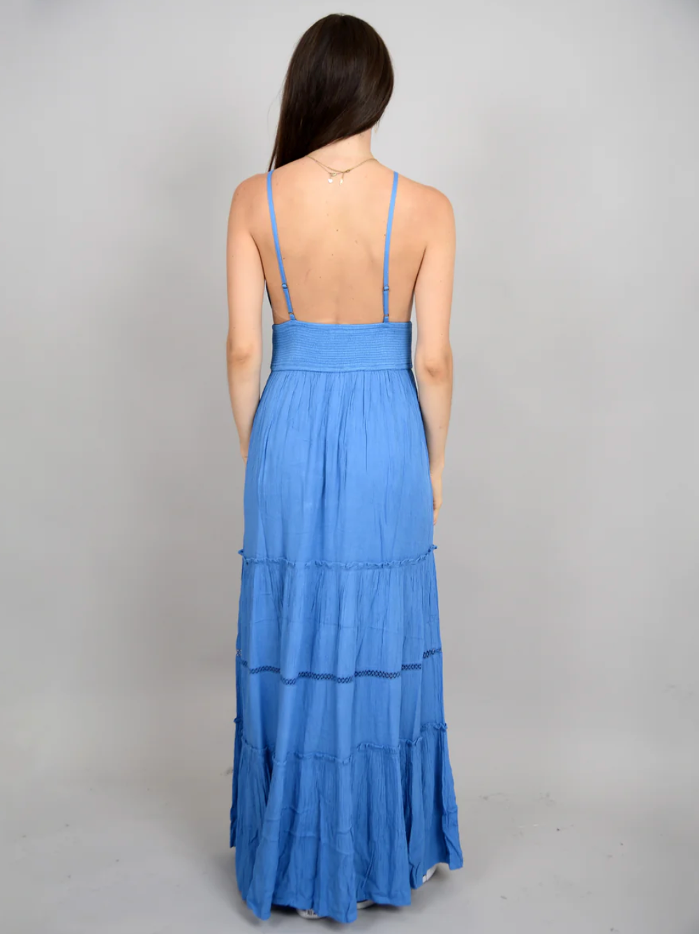 Martika Adjustable Straps Tier Dress