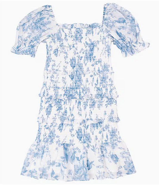 Chloe Puff Sleeve Tween Dress