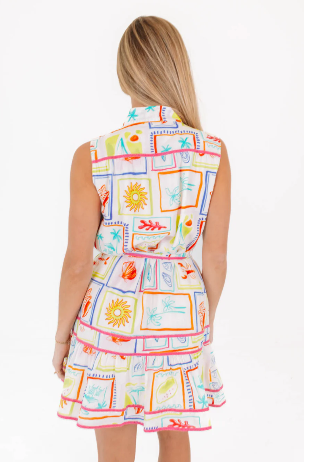 Lucia Sleeveless Tie Dress