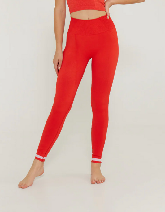 Elly Seamless Leggings - Red