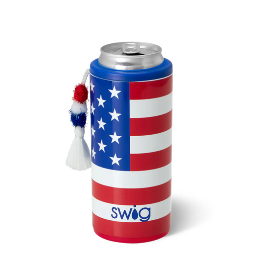 All American Skinny Can Cooler 12oz