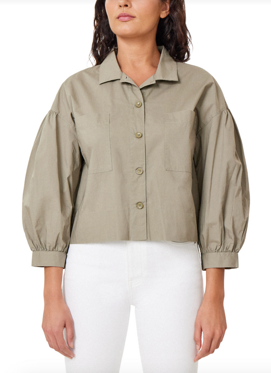 3/4 Sleeve Blouse - army green