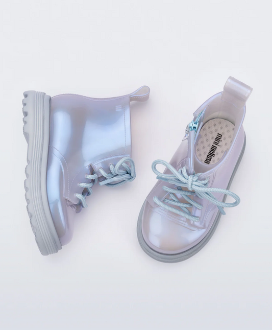 Mini Melissa Coturno - Blue Glitter