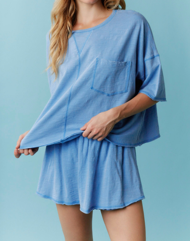 Mineral Washed Cotton Jersey Tee