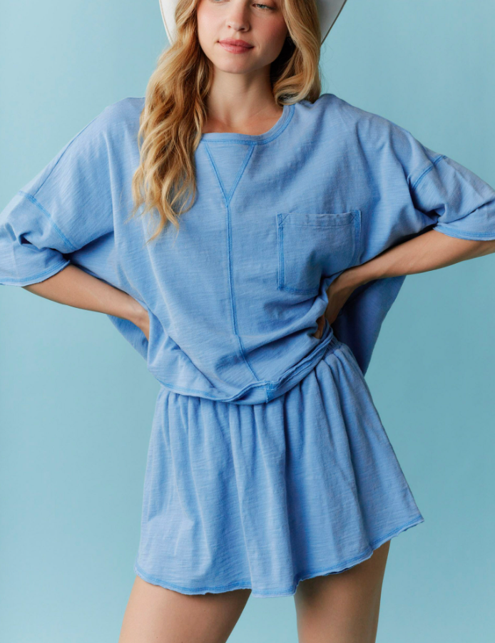 Mineral Washed Cotton Jersey Tee