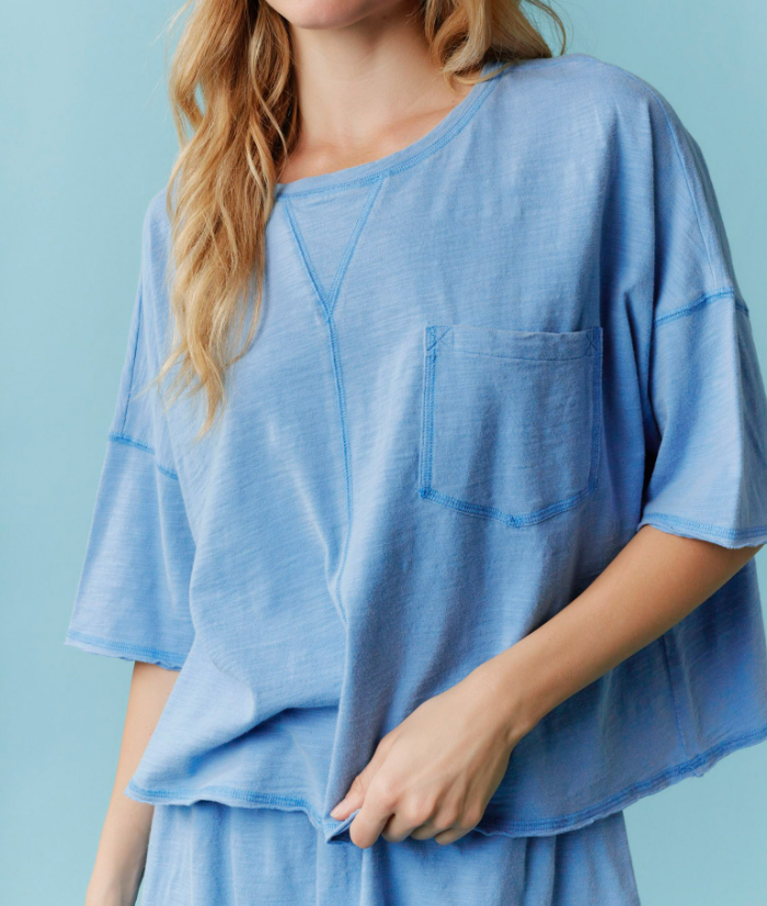 Mineral Washed Cotton Jersey Tee