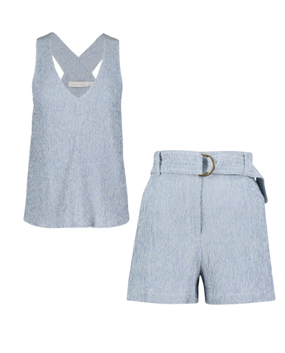 Gaia Seersucker Short