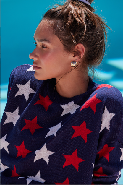 Callie Sweater - Americana Stars