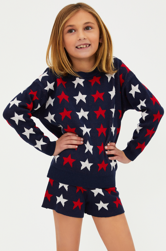 Little Callie Sweater - Americana Stars