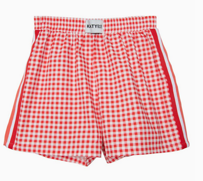 Red Plaid Boxer Shorts