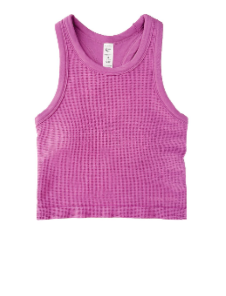 Mia High Neck Tank Bra - Orchid